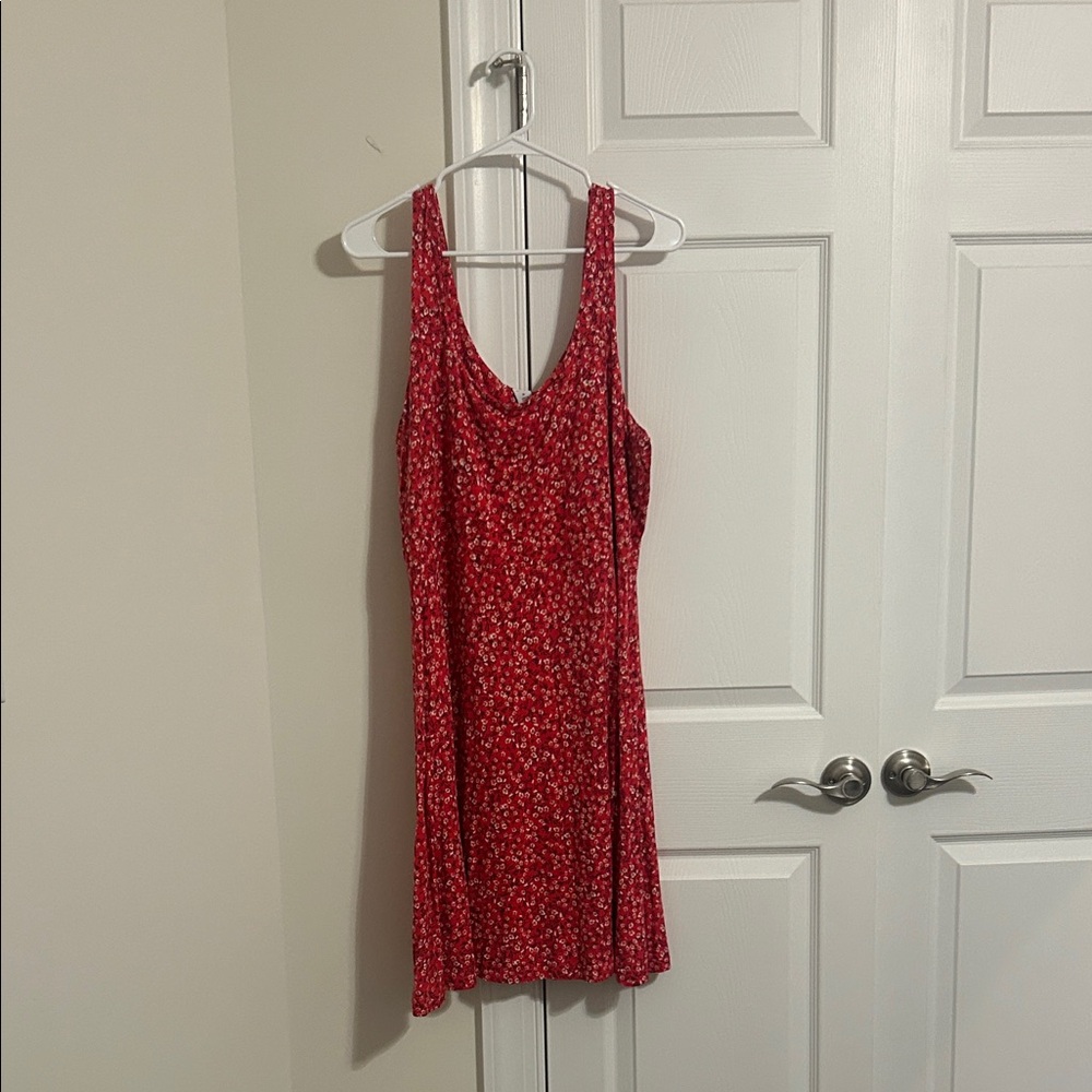 Old Navy Red Floral Tank Dress Size XL